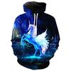Zwei Schneewolf 3D-gedruckter Hoodie Harajuku Streetwear Hoodies Lässige Cartoon-Jacke Tier Beliebte personalisierte Sportbekleidung S-6XL