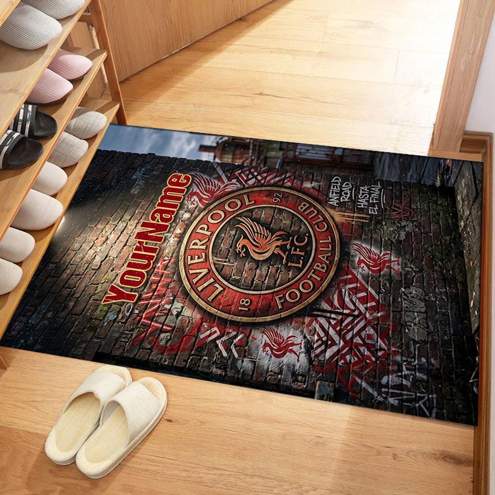 Liverpool Customize Text Area Rug Suitable for Decorate Room Outdoor Kitchen Bedrooms Antislip Carpet Office Home Decor