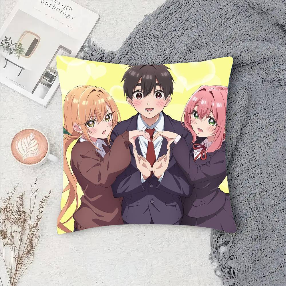 The 100 Girlfriends Who Really, REALLY Love You Anime Pillow Case Sofa Cushion Cover Room Home Decorati