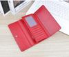 Women's Tri-Fold Leather Wallet - Long, Multi-Card Slot, Soft, Fashionable, Large Capacity Clutch