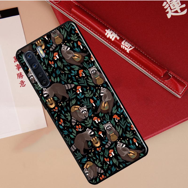 Funny little raccoon Case For Oppo A78 A38 A80 A60 A40 A18 A98 A58 A96 A76 A16 A94 A74 A54 A15 A17 A57 A77 A5 Pro