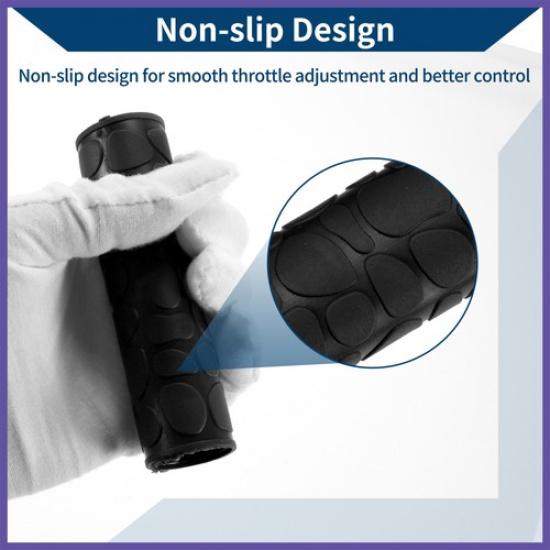 1 1/8" / 29mm Motorcycle Hand Grips Cover Kit Handlebar Grips Black
