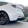 Rear Diffuser Compatible with 20172025 Tesla Model 3 Sedan V Style Rear Bumper Diffuser Lip Valance Splitter Body Kit ABS Plast