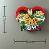 Italy Travelling Souvenirs Roma Fridge Magnets Milan Bologna Cefalu Otranto Lake Maggiore Vieste Fridge Stickers Wedding Gifts