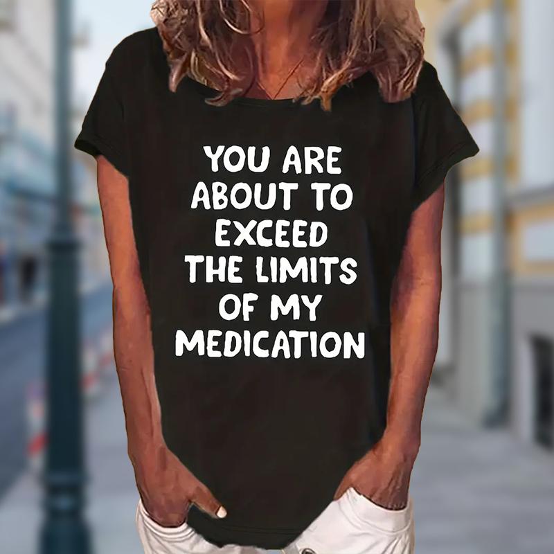 Women Summer T Shirt  Print Personalized Trend Short Sleeve Tees Casual   Printed  Tops