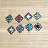 Ethnic Vintage Alloy Earrings: Handmade Miao Silver Tibetan Accessories