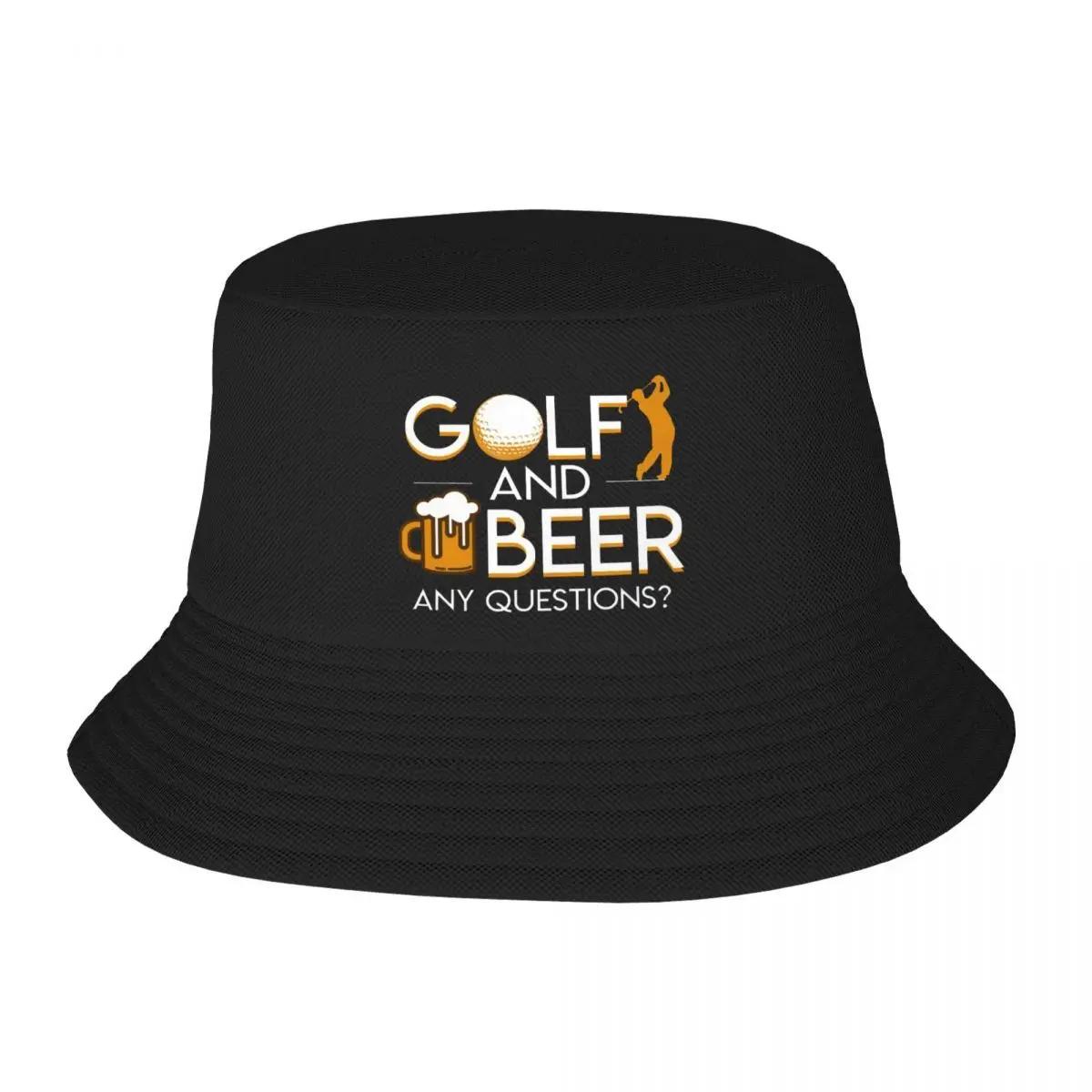 

Custom Golf And Beer Bucket Hat WomenUnisex Outdoor Sun Summer Camping Fishing Cap