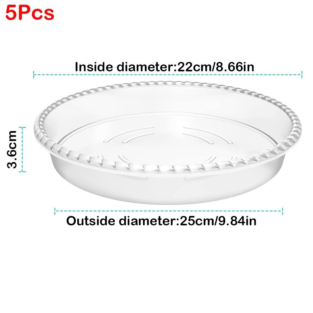 High Quality Plastic Plant Pot Tray Clear Durable Drip Trays Sturdy Flower Pot Indoor And Out Door Plant
