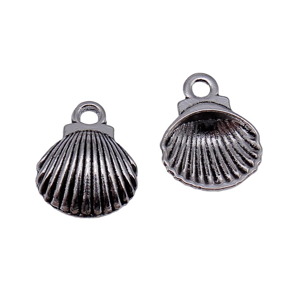 Shell Charms Multi Color Alloy Pendants For Beach Themed DIY Jewelry Accessories