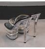 16.5Cm Heel 7Cm Platform Transparent Crystal Sandals Sexy Stage Show Women Banquet Shoes