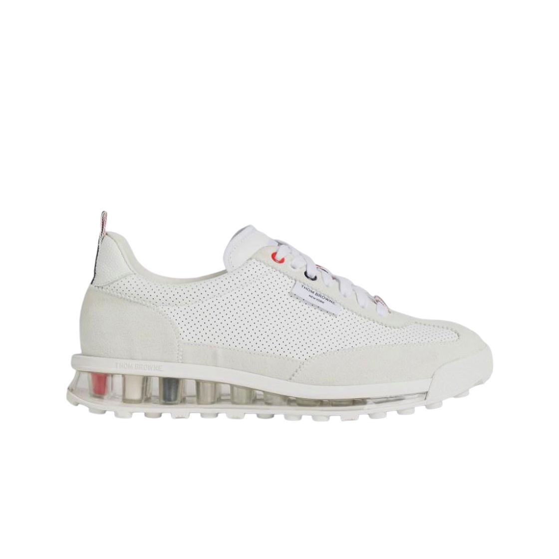 

(w) Thom Browne Vitello Calf Clear Sole Tech Runner White EU 36W