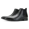 2026 New Chelsea Boots Men Shoes PU Brown Fashion Versatile Business Casual British Style Street Party Wear Classic Ankle Boots