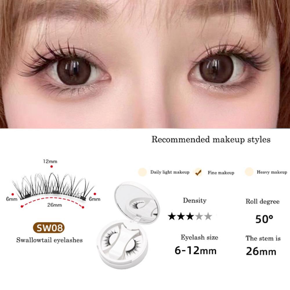Long Lasting Magnetic False Eyelashes Cat Eye Magnetic Eyelashes with Clip  Makeup Tools