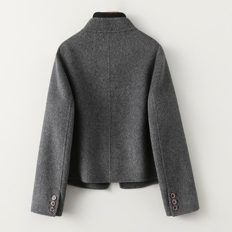 Autumn New Double-sided Wool Coat Women's Short Small Woolen Coat Design Wool Coat