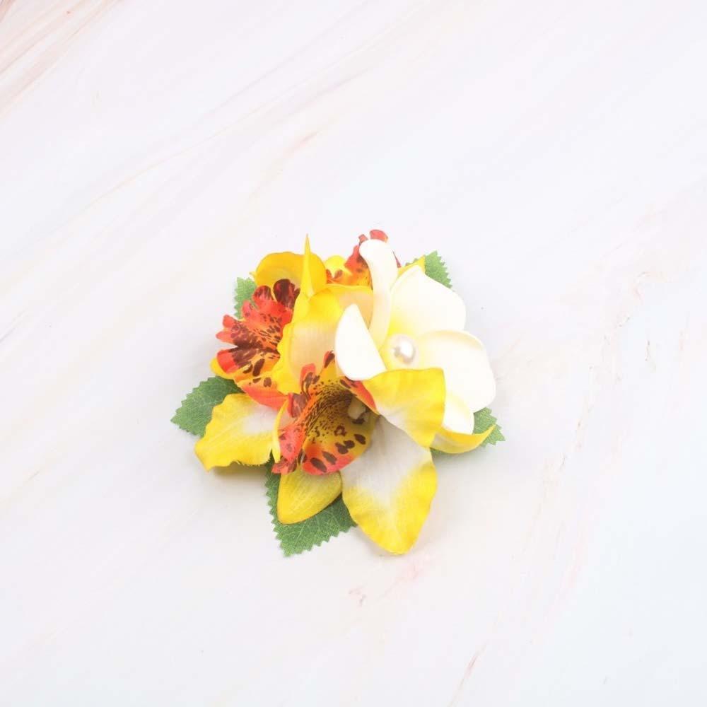 Bohemian Style Eggs Flower Side Clip Sweet Girls Hairpin Headdress Frangipane Hair Clip Gifts