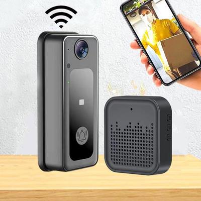 Minitimbre Inalámbrico con Audio Bidireccional Cámara de Video Inteligente 1080HD Imagen en Vivo y Visión Nocturna para Seguridad del Hogar