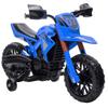 Kids Electric Motorcycle +3 Years Battery Motorcycle for Children 12V with Auxiliary Wheels and Horn Load 30 Kg Blue