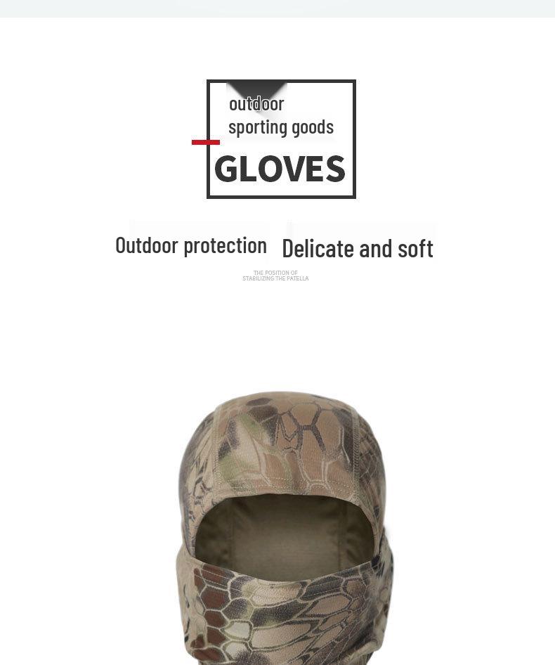 Camouflage Outdoor Sports Balaclava: Dustproof, Sun Protection Cycling Mask
