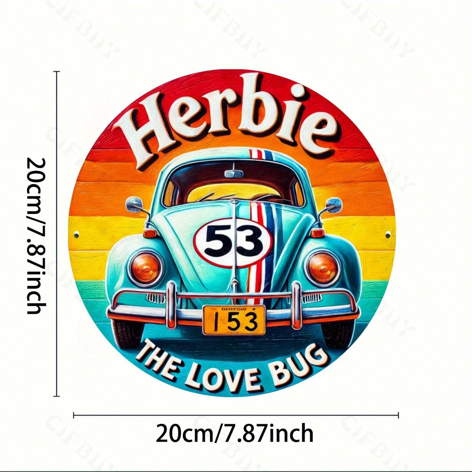 Vintage Car Metal Tin Sign Wall Art Decor Home Gift разноцветный