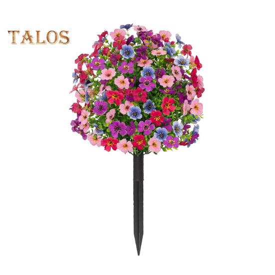 

Искусственный фиолетовый топиарный шар, устойчивый к ультрафиолетовому излучению, фиолетовые цветы, искусственные вечнозеленые растения, цветы, кисть с шипом для земли для наружного внутреннего садового декора 1pc B