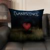 Hot Rock E-Evanescence Pillow Case Natural Linen Organic Fabric Double-Sided Printing Sofa Home Decor Gift Cushion Cover