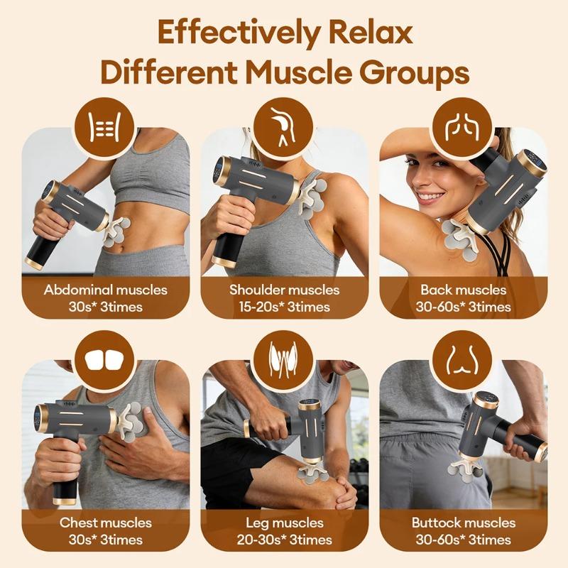2026 New 11-IN-1 Electric Massage Gun 99 Level Powerful Fascia Gun High-Frequency Vibration Body Massage Gun Arms Leg Muscle Masajeador