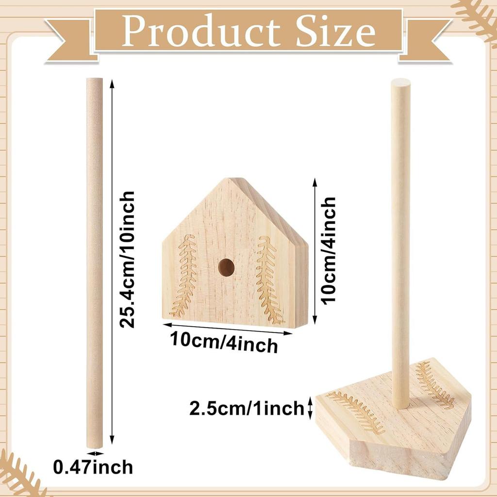 Baseball Rings Holder Baseball Display Case Championship Rings Display Holder Wood Material Jewelry Storage Holder
