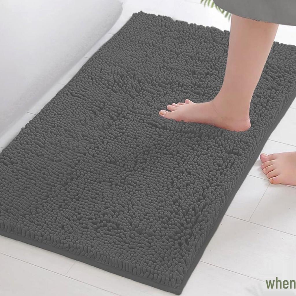 Chenille Non-slip Doormat: Water Absorbent Bathroom & Kitchen Mat