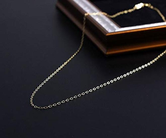 [Barzaz] Women's Parts Azuki Chain 45cm Necklace 14KGF Gold
