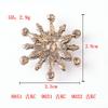 5Pcs/Lot Alloy Creative Rhinestone Gold Pearls Pendant Button Ornaments Jewelry Earrings Choker Hair Bag DIY Jewelry Accessories