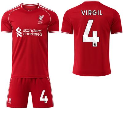2025-26 Liverpool domácí dres #11 Jota #11 Salah #7 Wirtz Fotbalové dresy