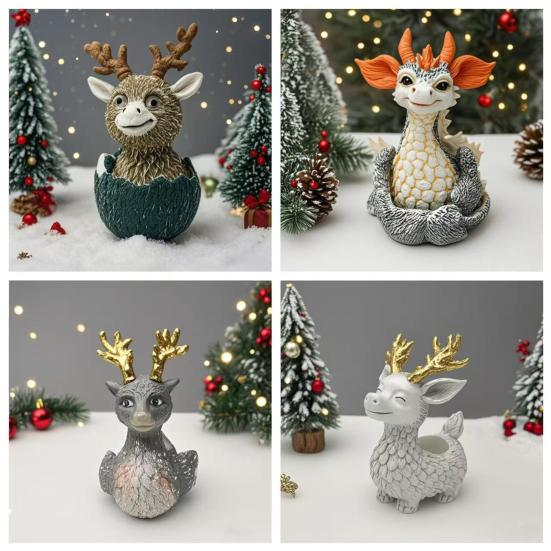 Yousheng Hirsch Blumentopf Wasserdicht Rostfrei Harz Blumentopf Cartoon Design Pflanztopf Innen Außen Kleine Pflanzen Deko