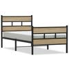 VidaXL Metal Bed Frames Without Mattress Sonoma Oak 90x200 Cm 4017113