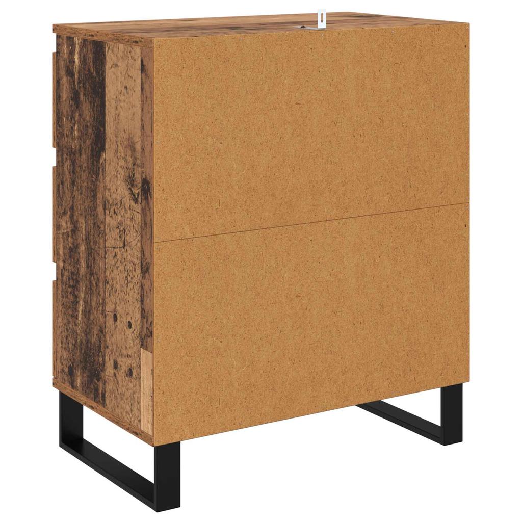 Sideboard with Drawers Reclaimed Wood Look 60 x 35 x 70 cm Engineered Wood