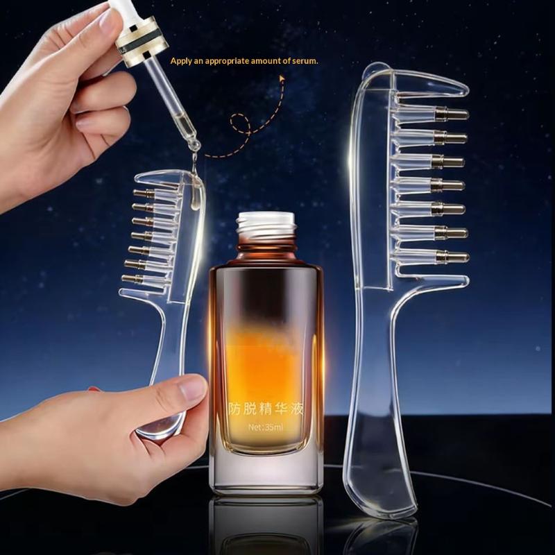 Scalp Liquid Guide Comb Portable Mini Hair Oil Applicator 1PC Lightweight Head Massage Comb for Daily Hair Nourishing