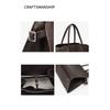 Women's bag 2025 new lychee pattern first layer cowhide shell bag large capacity niche commuting single shoulder diagonal hanging handbag
