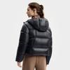 FILA Fitness Minimalist Personality Trendy Fashion Sports Casual Comfortable Versatile Warm Goose Down Jacket Women outerwear Deep-Black A11W541916FBK