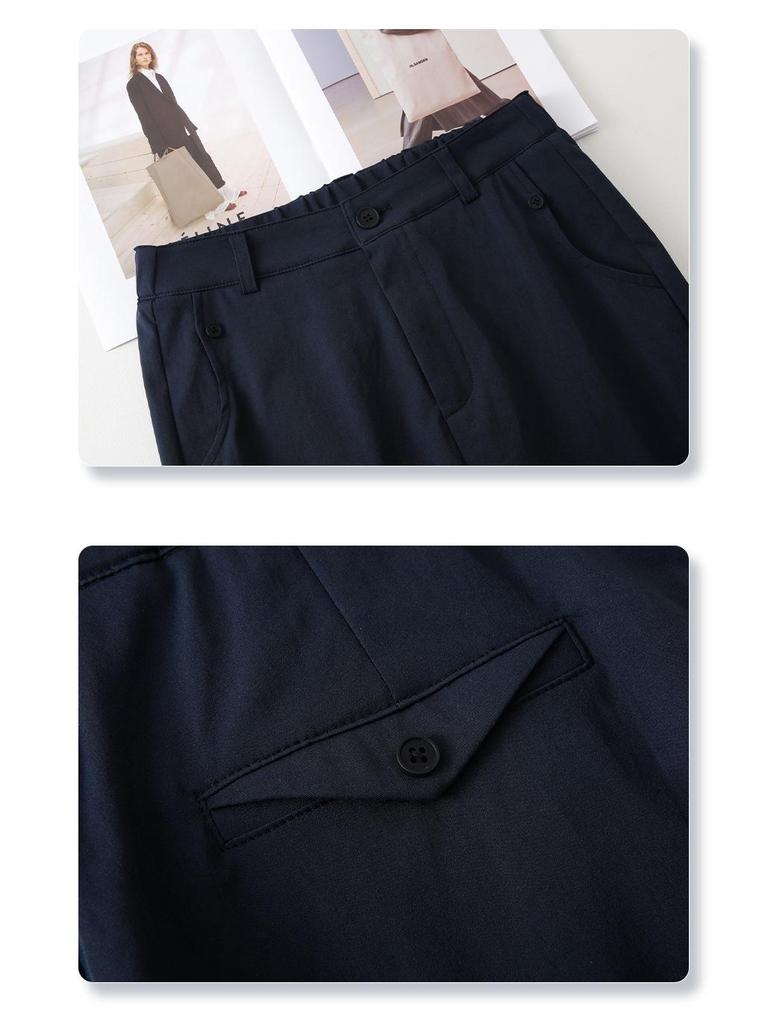 Women's Khaki High-End Drapey Casual Harem Pants - Summer 2025 Collection Thin Suit Carrot Style