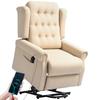 45 degrees Lifting Riser and Recliner Armchair - Beige