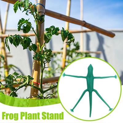 Cute Plant Supporters Frog Lizard Vine Traction Flower Pot Hugger Climbing Fixture Clips Animal Figurines Planter Decor 10pcs