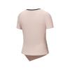SAUCONY Fashion Simple Round Neck Pullover Short Sleeve T-Shirt Women Tops Peach-Pink SA1259ST05L-PK034