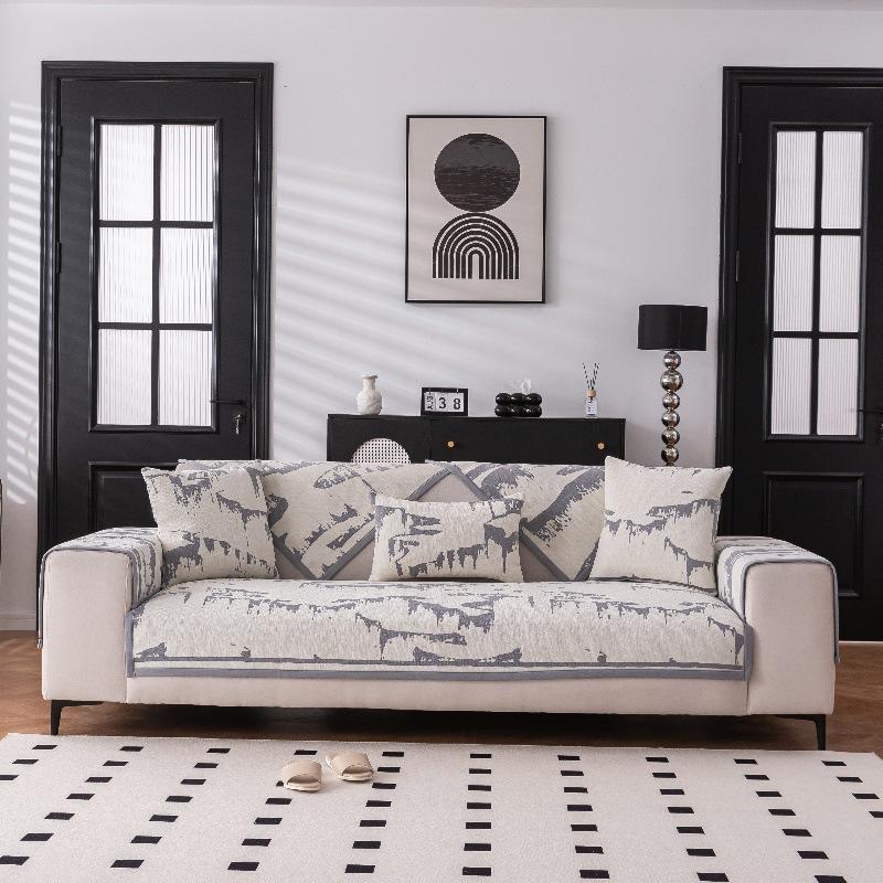 

Чехлы для диванов из жаккарда, утолщенная шенилловая противоскользящая подушка для дивана, универсальные подушки для дивана в китайском стиле для гостиной Four Seasons 70x70cm 1pcs