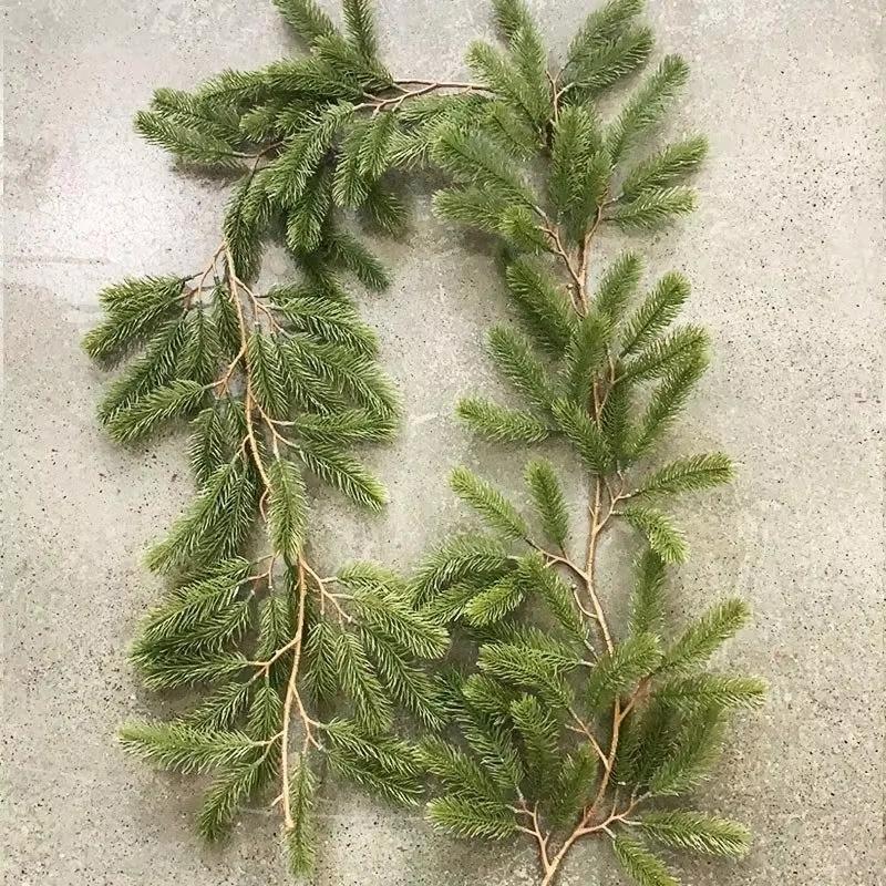 Artificial Green Plants rattan Christmas tree New Year Wedding Wreaths Home Room Outdoor Yard Wall Door Decora Pine Tree Rattan