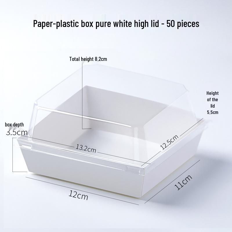 Rousong Xiaobei Pastry Box: Oil-Proof Takeout Container for Desserts, Snow Mei Niang, Puffs, and Cake Rolls.