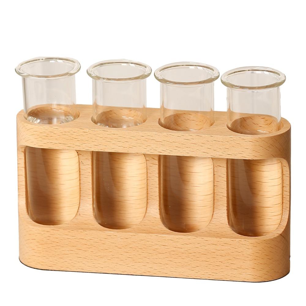 Adjustable Plant Propagation Station With Wood Stand Glass Planter Vase Bedroom Decor хаки 2390₽