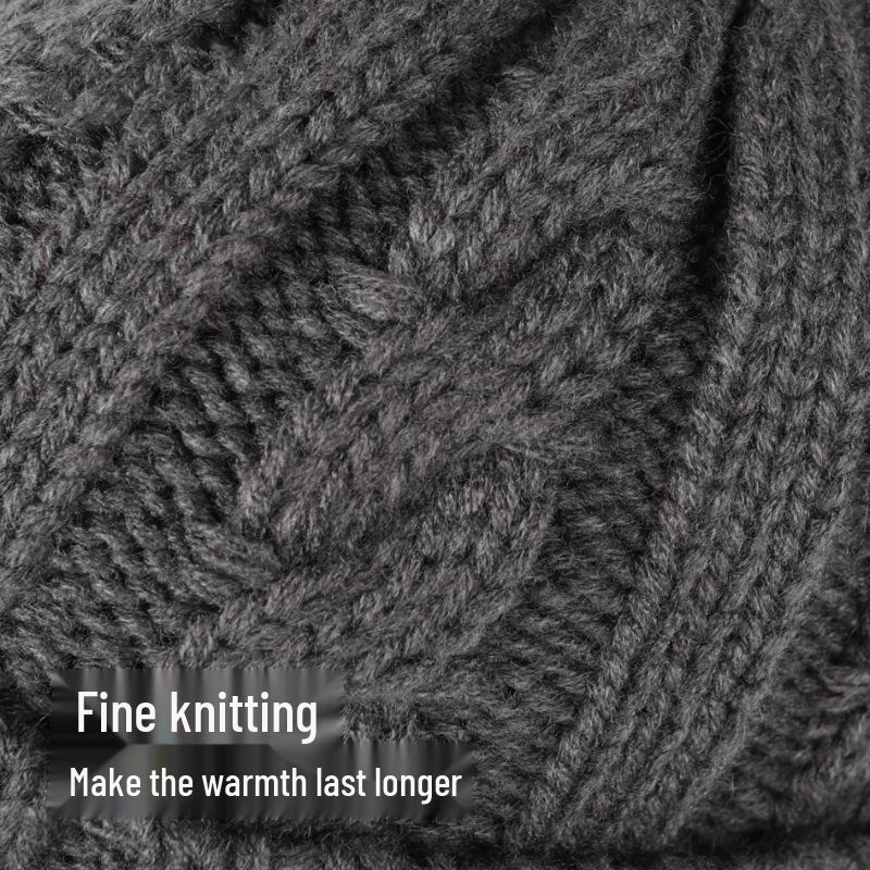 Minimalist Women's Duckbill Knit Hat - Short Brim, Warm Ear Protection for Autumn/Winter Skiing.