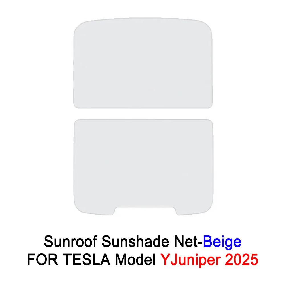 Juniper Sunshades Model Y 2025 for Tesla Ice Cloth Buckle Sun Pare Glass Shade Front Rear Skylight Heat Insulation Accessories