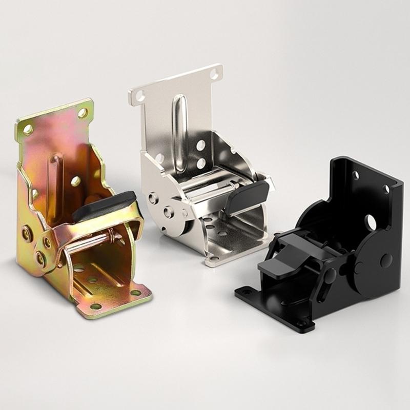 Industrial Locking Hinges 90 Degree Foldable Leg Brackets for Tables bed and Workbenches with High Load Capacity