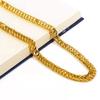 Sand Gold Collar Necklace, Thin Chain For Women, 24K Gold-Plated Copper Single/Double Wave Chain