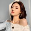 Fashion Statement Metal Clip on Earrings Trendy Geometric circular Non Pierced Earrings for Women Modern Female Jewelry
